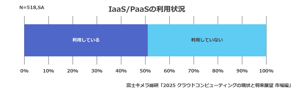 IaaS/PaaSの利用状況